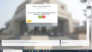 Engineers online registration portal PEC License Renewal